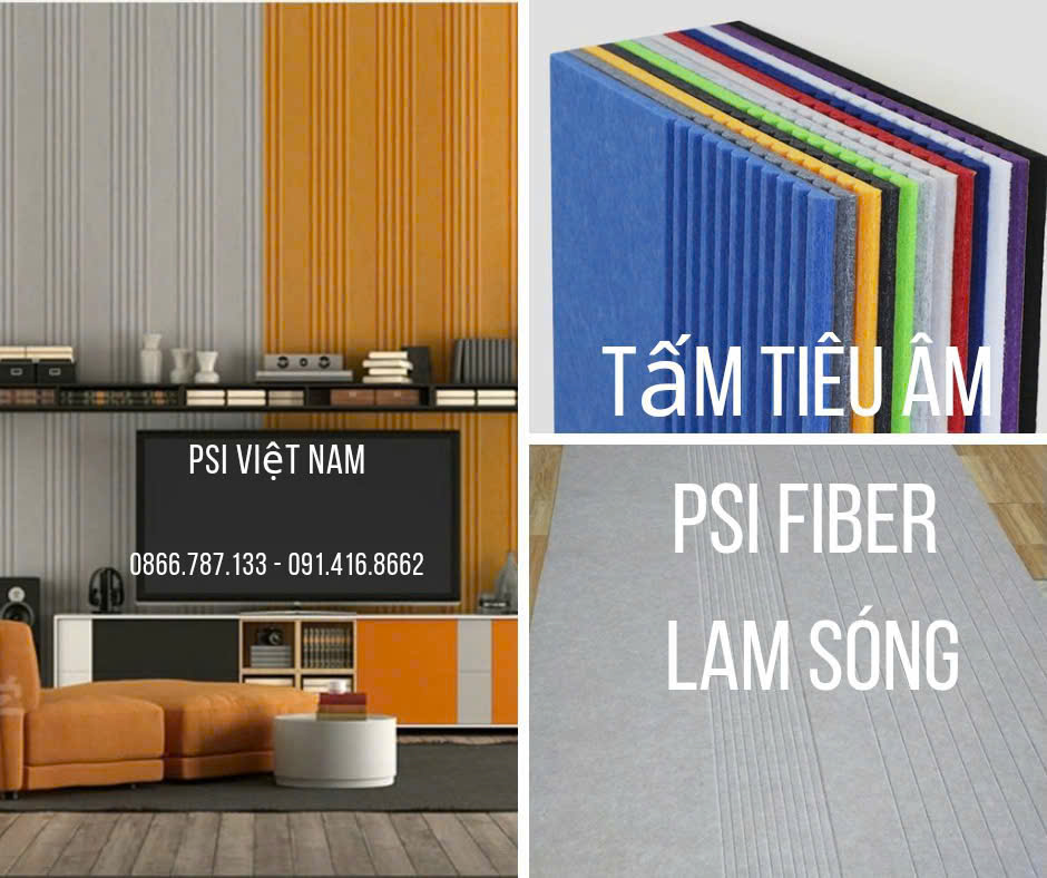 Tấm tiêu âm PSI Fiber lam sóng
